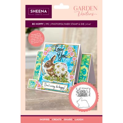 Crafter's Companion Garden Visitors Stamp & Die - Be Hoppy