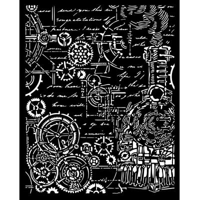 Stamperia Sir Vagabond in Fantasy World Thick Stencil - Gears