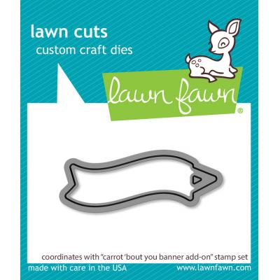 Lawn Fawn Lawn Cuts - Carrot 'bout You Banner Add-On