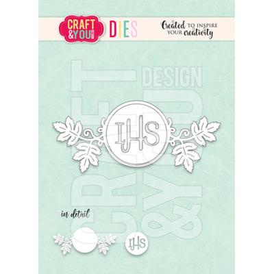 Craft & You Design Dies - IHS and Vine Branches