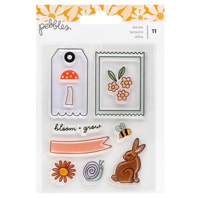 American Crafts Pebbles Sunny Blooms - Stempel