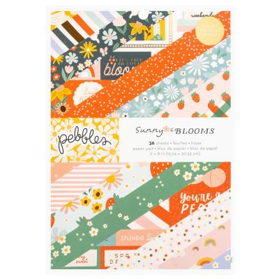 American Crafts Pebbles Sunny Blooms - Paper Pad