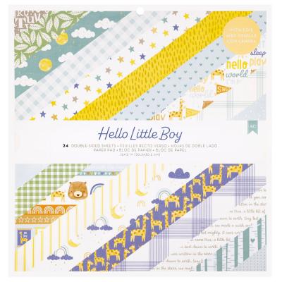 American Crafts Hello Little Boy - Paper Pad