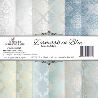 Decorer Paper Pack - Damask in Blue
