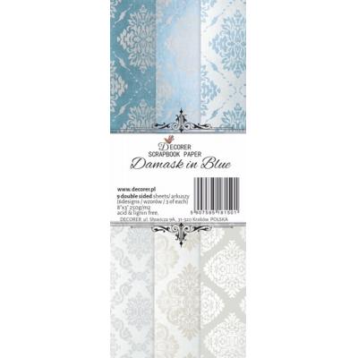 Decorer Paper Pack - Damask in Blue