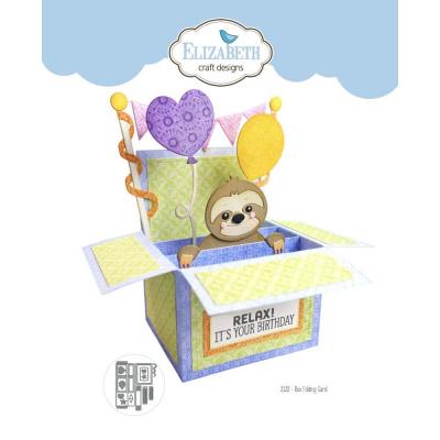 Elizabeth Craft Designs Jungle Party Dies - Box Folding Card