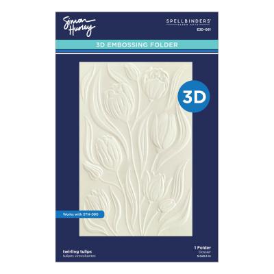 Spellbinders Embossing Folder - Twirling Tulips