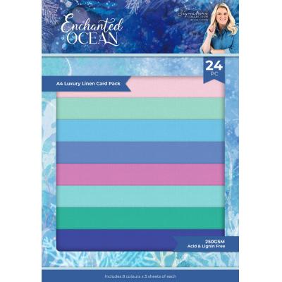 Crafter's Companion Enchanted Ocean - Luxury Linen Cardstock