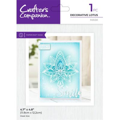 Crafter's Companion Stencil Mask - Decorative Lotus