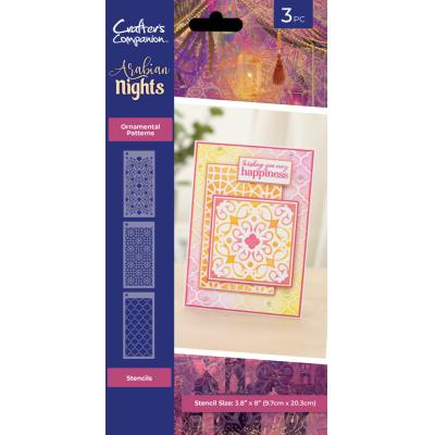 Crafter's Companion Arabian Nights Stencils - Ornaments Patterns