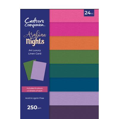Crafter's Companion Arabian Nights - Luxury Linen Card Pack