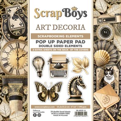 ScrapBoys Art Decoria - Pop Up Paper Pad