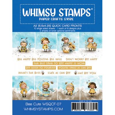 Whimsy Stamps Quick Card Fronts - Bee Cute