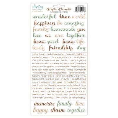 Mintay Papers Sticker - Rustic Charms - Words