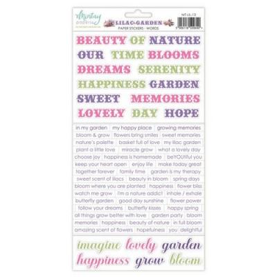 Mintay Papers Sticker - Lilac Garden - Words