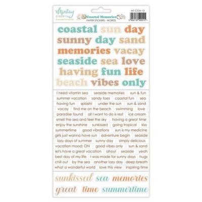 Mintay Papers Sticker - Coastal Memories - Words