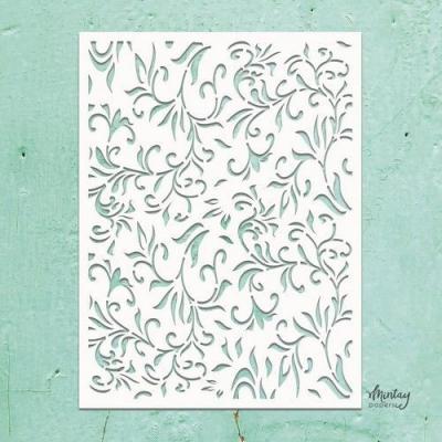 Mintay Kreativa Stencil - Floral Swirls