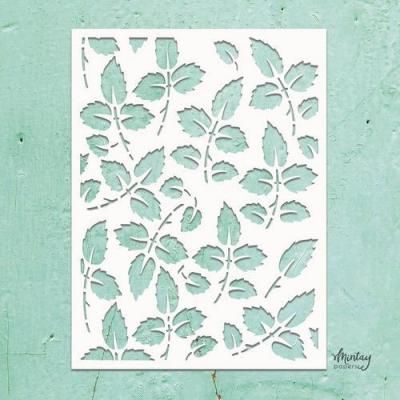 Mintay Kreativa Stencil - Rose Leaves