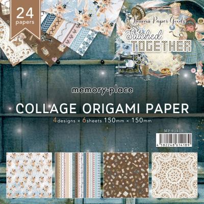 Memory Place Stitched Together - Collage Origami Paper