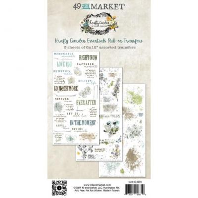49 and Market Krafty Garden - Essentials Rub-Ons