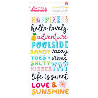 American Crafts Pebbles Fun in the Sun - Thickers Phrase