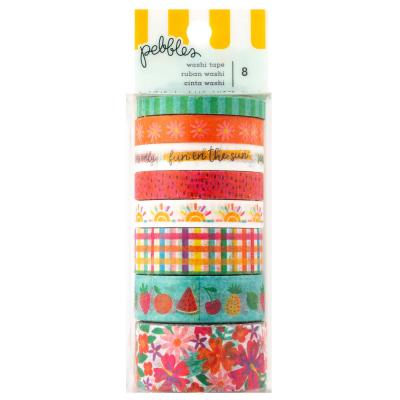 American Crafts Pebbles Fun in the Sun - Washi Tape Spools