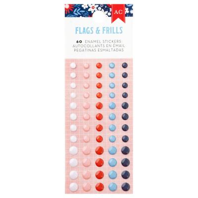 American Crafts Flags & Frills - Enamel Stickers