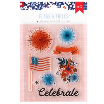 American Crafts Flags & Frills - Stempel