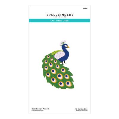 Spellbinders Etched Dies - Kaleidoscope Peacock