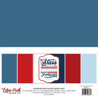 Echo Park Stars and Stripes Forever - Coordinating Solids