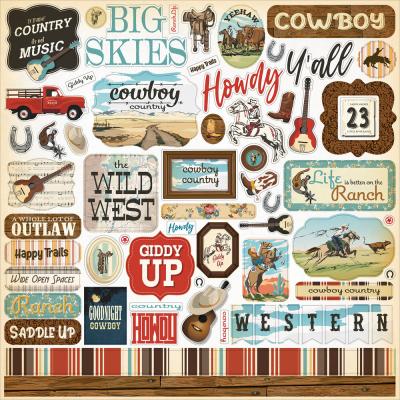 Carta Bella Cowboys - Element Sticker