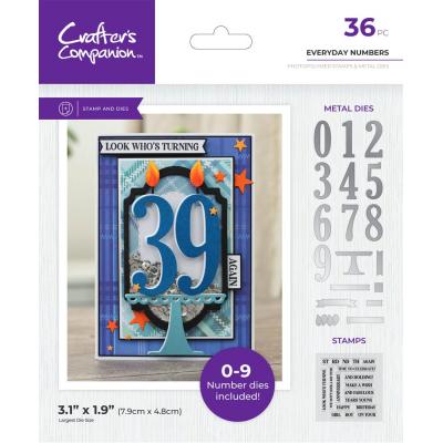 Crafter's Companion Cutting Dies - Everyday Numbers