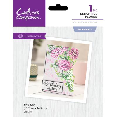 Crafter's Companion Cutting Dies - Delightful Peony