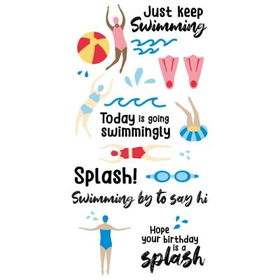 Sizzix Clear Stamps by Catherine Pooler - Synchronized Swimmers