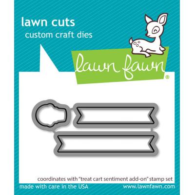 Lawn Fawn Lawn Cuts Dies - Treat Cart Sentiment Add-on