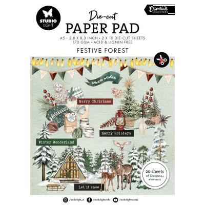 StudioLight Die-Cut Paper Pad - Festive Forest