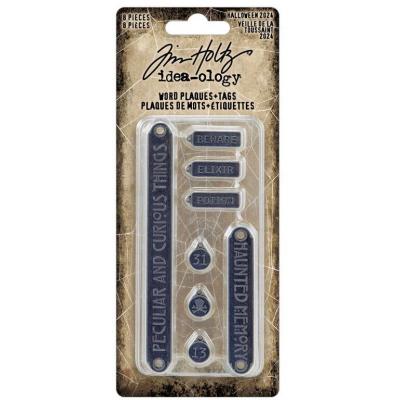 Idea-ology Tim Holtz - Halloween Word Plaques + Tags