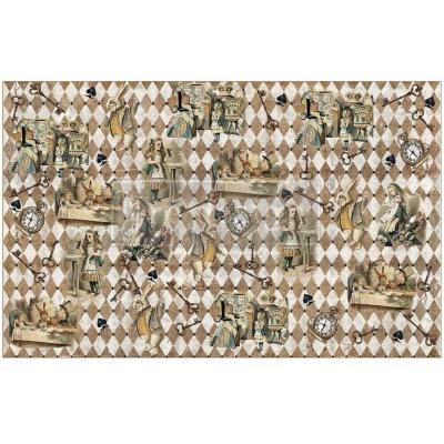 Prima Marketing Re-Design Decoupage Decor Tissue Paper - Mad Hatter's Muse