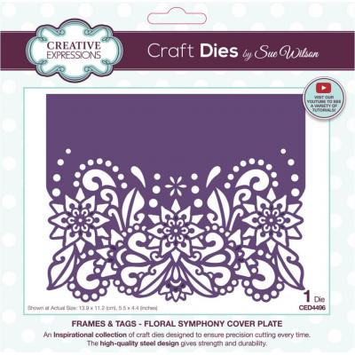 Creative Expressions Sue Wilson Frames & Tags Craft Dies - Floral Symphony