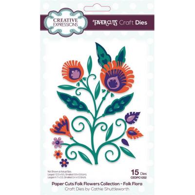 Creative Expressions Cathie Shuttleworth Paper Cuts Craft Dies - Folk Flora