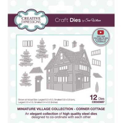 Creative Expressions By Sue Wilson Craft Dies - Miniature Village Corner Cottage