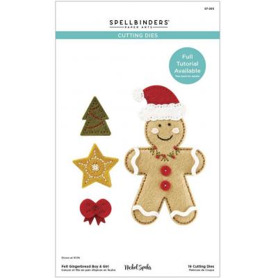 Spellbinders Etched Dies - Gingerbread Boy & Girl
