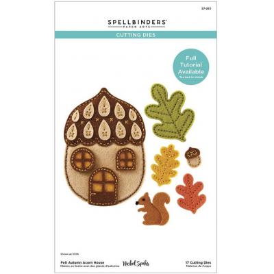 Spellbinders Etched Dies - Autumn Acorn House