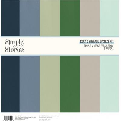 Simple Stories Simple Vintage Fresh Snow - Vintage Basics Kit