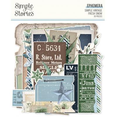 Simple Stories Simple Vintage Fresh Snow - Ephemera
