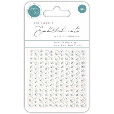 Craft Consortium Adhesive Dew Drops Irredescent