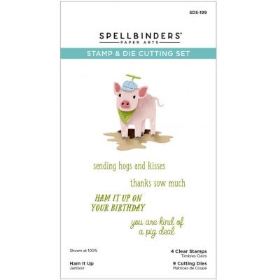 Spellbinders Stamp and Die Set -  Ham It Up