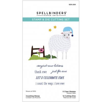 Spellbinders Stamp and Die Set - Counting Sheep