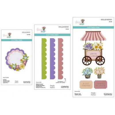 Spellbinders Etched Dies - Vintage Flower Shoppe Bundle