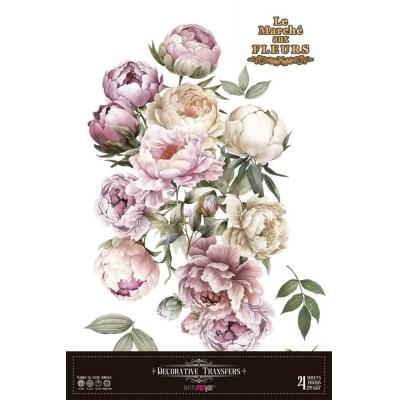 Papers For You Decor Transfers - Peonies